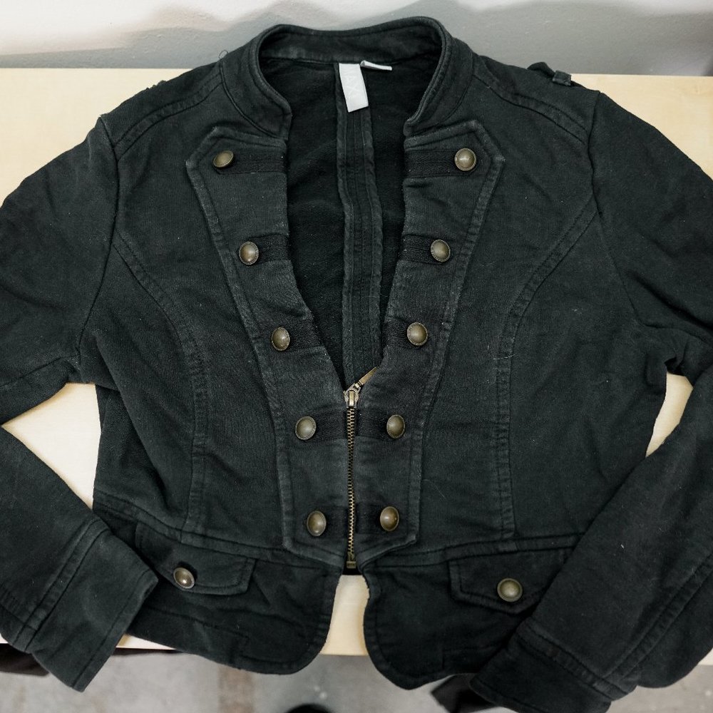 Max Cropped Military Style Jacket